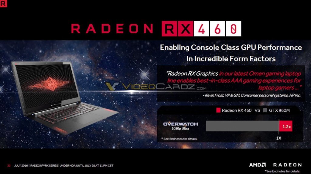 AMD Radeon RX 460 for laptop