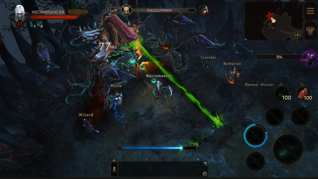 Screen from the game